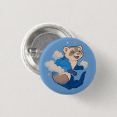 Badge Rond 2,50 Cm Ferret (Devant & derrière)