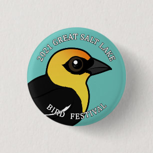 Badge Rond 2,50 Cm Festival des oiseaux du Grand lac de Salt 2021