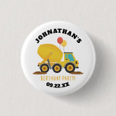 Badge Rond 2,50 Cm Fête d'anniversaire de la construction (Devant)