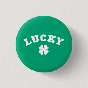 Badge Rond 2,50 Cm Fête de la Saint-Patrick Lucky Clover