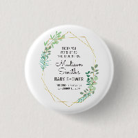 Fête du Baby shower géométrique et verdoyant Favor