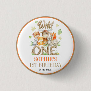Badge Rond 2,50 Cm Fête du premier anniversaire de la bête sauvage