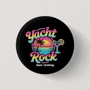 Badge Rond 2,50 Cm Fête en bateau de yacht rock délavé – Sons doux &