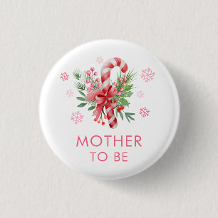 Badge Rond 2,50 Cm Fête rose Candy Girl Future Maman Baby Shower