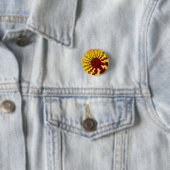 Badge Rond 2,50 Cm Feu de feu de cerise (En situation)