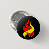 Badge Rond 2,50 Cm feu et flamme (Devant & derrière)