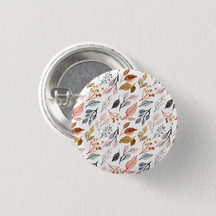 Badge Rond 2,50 Cm feuille d'arbre