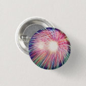 Badge Rond 2,50 Cm Feux d'artifice fractal (Devant & derrière)