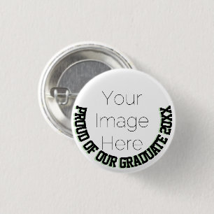 Badge Rond 2,50 Cm Fier de notre diplômé 20XX Photo de remise des d