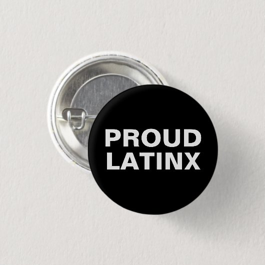 Badge Rond 2,50 Cm Fier noir et blanc latino (Devant & derrière)