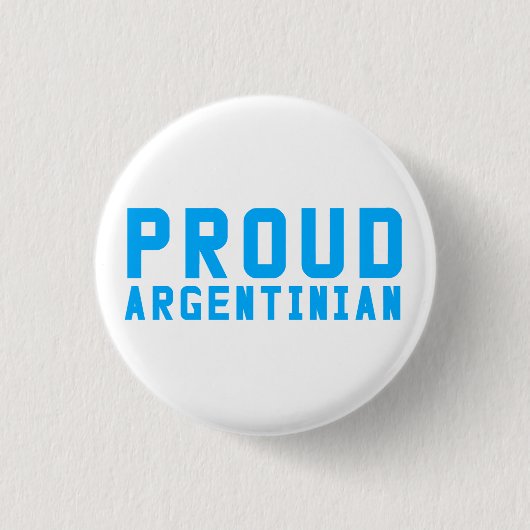 Badge Rond 2,50 Cm Fière de l'Argentine (Devant)