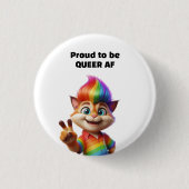 Badge Rond 2,50 Cm Fière d'être queer (Devant)