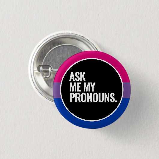 Badge Rond 2,50 Cm Fierté bisexuelle (Devant & derrière)