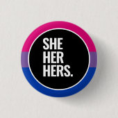 Badge Rond 2,50 Cm Fierté bisexuelle (Devant)