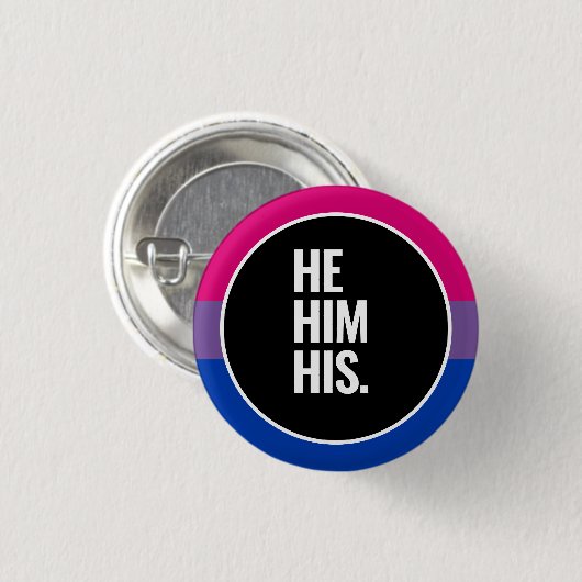 Badge Rond 2,50 Cm Fierté bisexuelle (Devant & derrière)