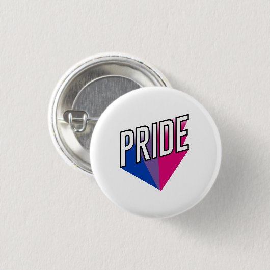 Badge Rond 2,50 Cm Fierté bisexuelle éclatée (Devant & derrière)