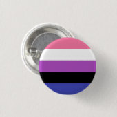 Badge Rond 2,50 Cm Fierté de Genderfluid (Devant & derrière)