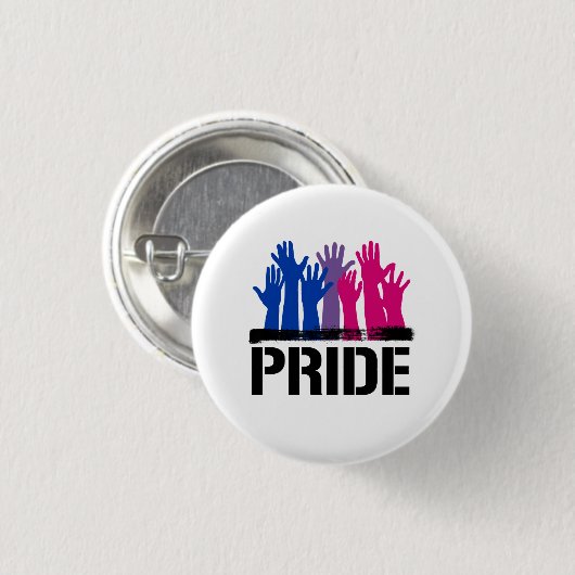 Badge Rond 2,50 Cm Fierté ensemble bisexuelle (Devant & derrière)