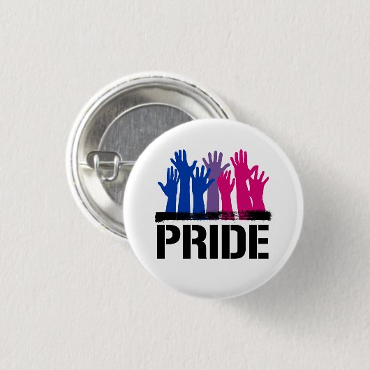 Badge Rond 2,50 Cm Fierté ensemble bisexuelle (Devant & derrière)