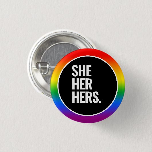 Badge Rond 2,50 Cm Fierté Gay (Devant & derrière)