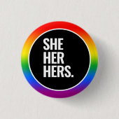 Badge Rond 2,50 Cm Fierté Gay (Devant)