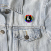 Badge Rond 2,50 Cm Fierté Gay (En situation)
