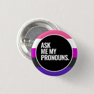 Badge Rond 2,50 Cm Fierté genderfluid