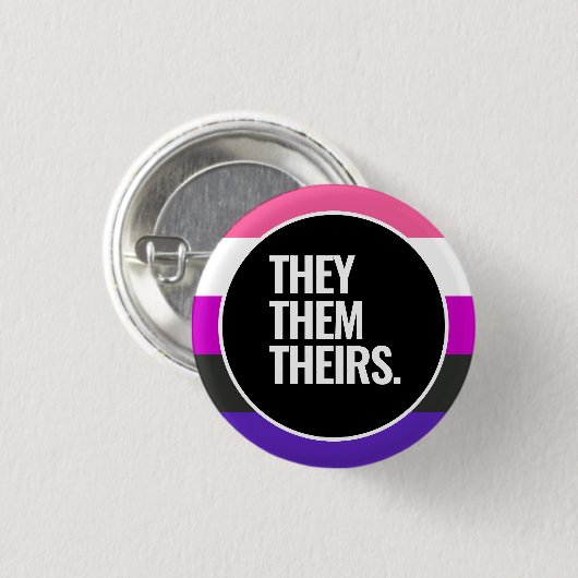 Badge Rond 2,50 Cm Fierté genderfluid (Devant & derrière)
