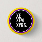 Badge Rond 2,50 Cm Fierté intersexe (Devant)