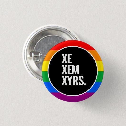 Badge Rond 2,50 Cm Fierté LGBTQ (Devant & derrière)