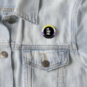 Badge Rond 2,50 Cm Fierté non binaire (En situation)