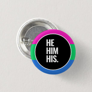 Badge Rond 2,50 Cm Fierté polysexuelle
