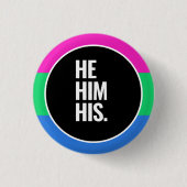 Badge Rond 2,50 Cm Fierté polysexuelle (Devant)