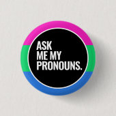 Badge Rond 2,50 Cm Fierté polysexuelle (Devant)