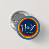 Badge Rond 2,50 Cm Fierté pour Hillary par HillaryClinton4u (Devant & derrière)
