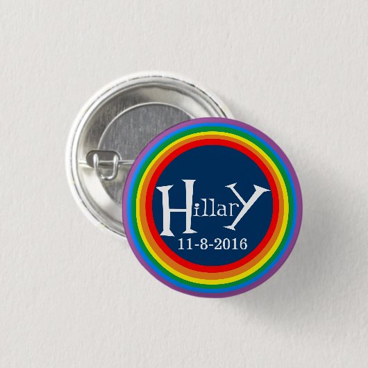 Badge Rond 2,50 Cm Fierté pour Hillary par HillaryClinton4u (Devant & derrière)