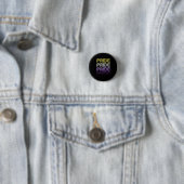 Badge Rond 2,50 Cm Fierté Rétro Non Binaire (En situation)