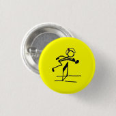 Badge Rond 2,50 Cm Fille de bâton (Devant & derrière)
