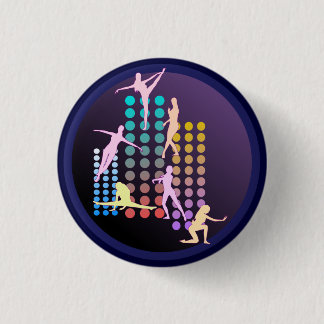Badge Rond 2,50 Cm Fille de danse