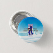 Badge Rond 2,50 Cm Fille de ski de fond TOP (Devant & derrière)