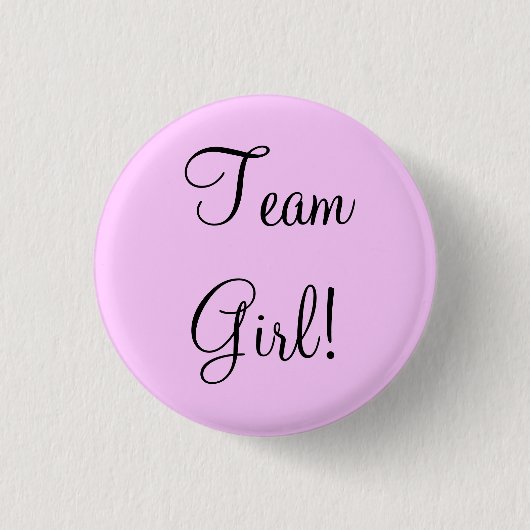 Badge Rond 2,50 Cm Fille d'équipe (Devant)