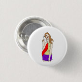Badge Rond 2,50 Cm fille foy (Devant & derrière)