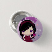 Badge Rond 2,50 Cm Fille Mayumi de Harajuku (Devant & derrière)