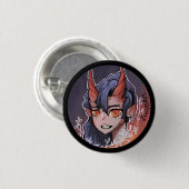 Badge Rond 2,50 Cm Fille, venir anime, (Devant & derrière)