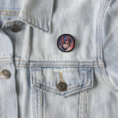 Badge Rond 2,50 Cm Fille, venir anime, (En situation)