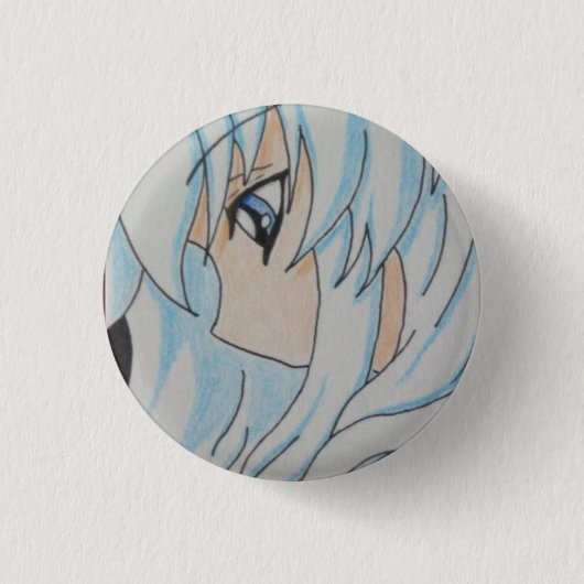 Badge Rond 2,50 Cm Filles d'Anime (Devant)