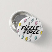 Badge Rond 2,50 Cm Fizzle Force Lightning (Devant & derrière)
