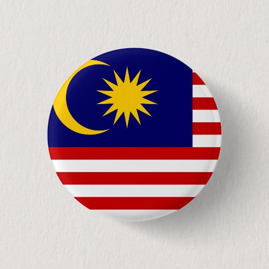 Badge Rond 2,50 Cm Flag malaisien (Devant)