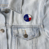 Badge Rond 2,50 Cm Flag of Texas Pop Art (En situation)