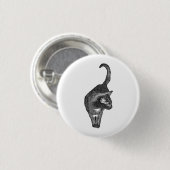 Badge Rond 2,50 Cm Flair de chat indépendant (Devant & derrière)